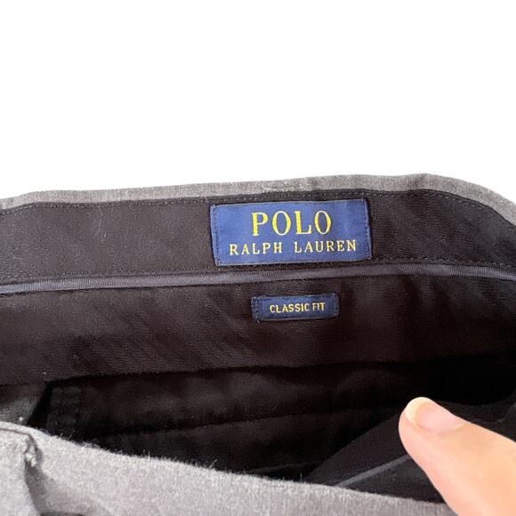 Polo Ralph Lauren Classic Fit Chino Pants Slacks Gray Sz 48x32 - Picture 7 of 8